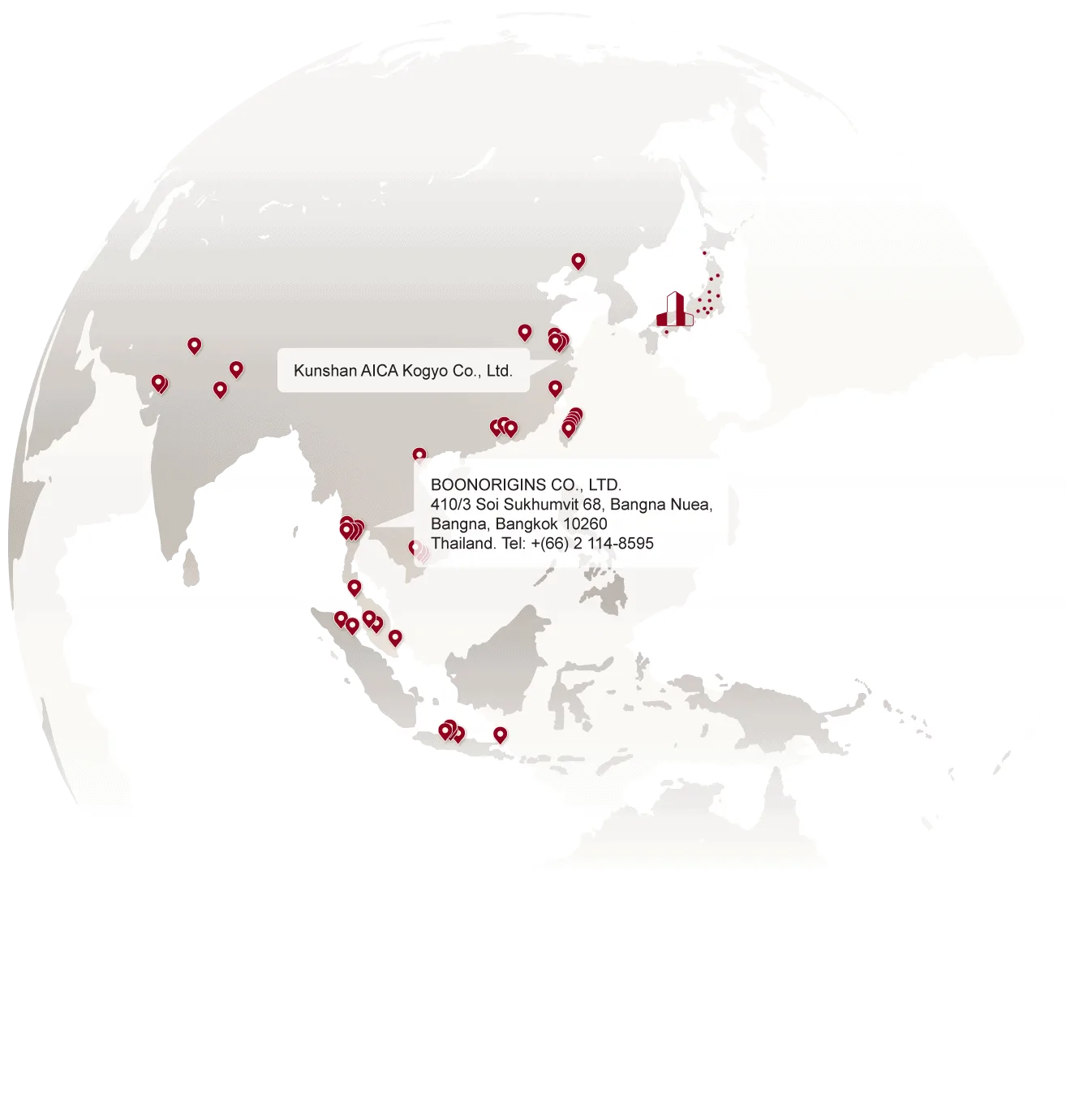 AICA Asia Pacific network Boonorigins Thailand