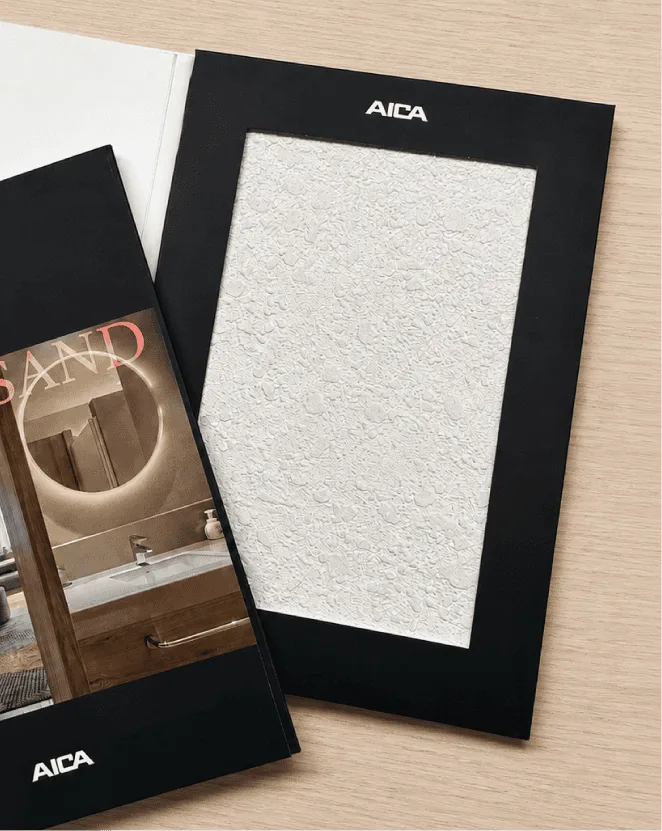 Jolysand by aica texture sample board