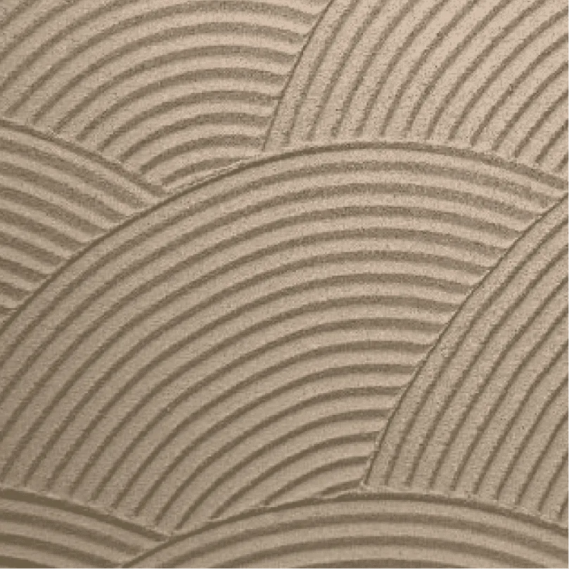 Jolysand curved line artisan wall pattern