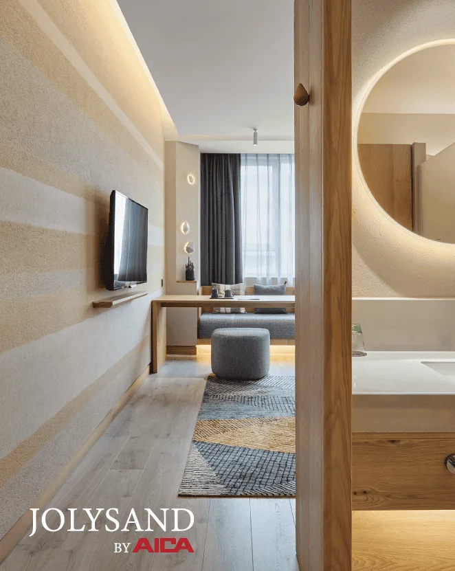 JOLYSAND sand texture wall project Thailand