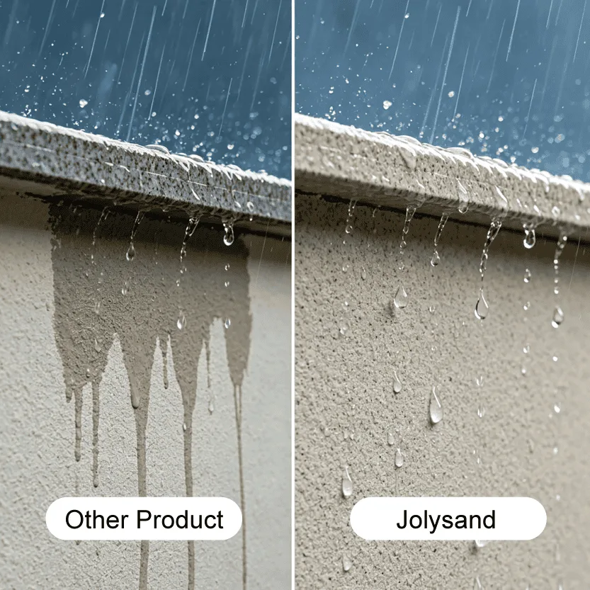 Jolysand water repellent textured wall finish